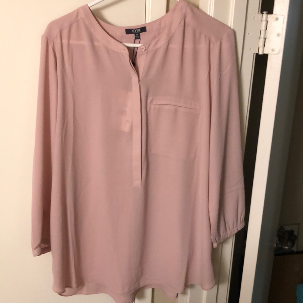 NYDJ pleat back top